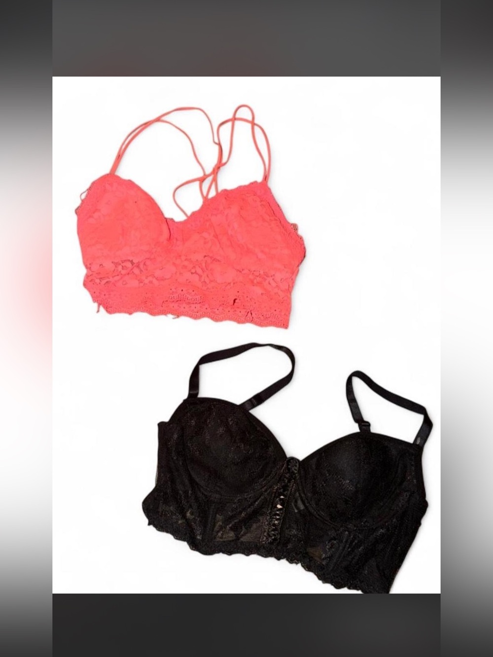 Lace Bralette - Coral Pink | Women Intimates